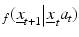 
$${}_{f}({{\underline{x}}_{t+1}}{{\left| \underline{x} \right.}_{t}}{{a}_{t}})$$
